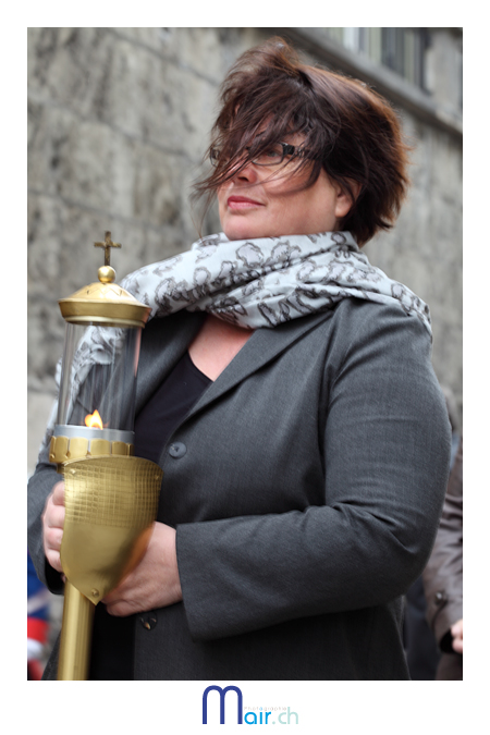 Une conseillre d'tat dans le vent ... (C) Mair.ch